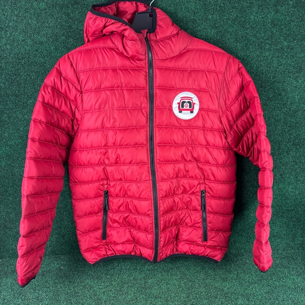 Target Employee Jacket Mens Large Drive Up Puffer Quilted Embroidered Insulated